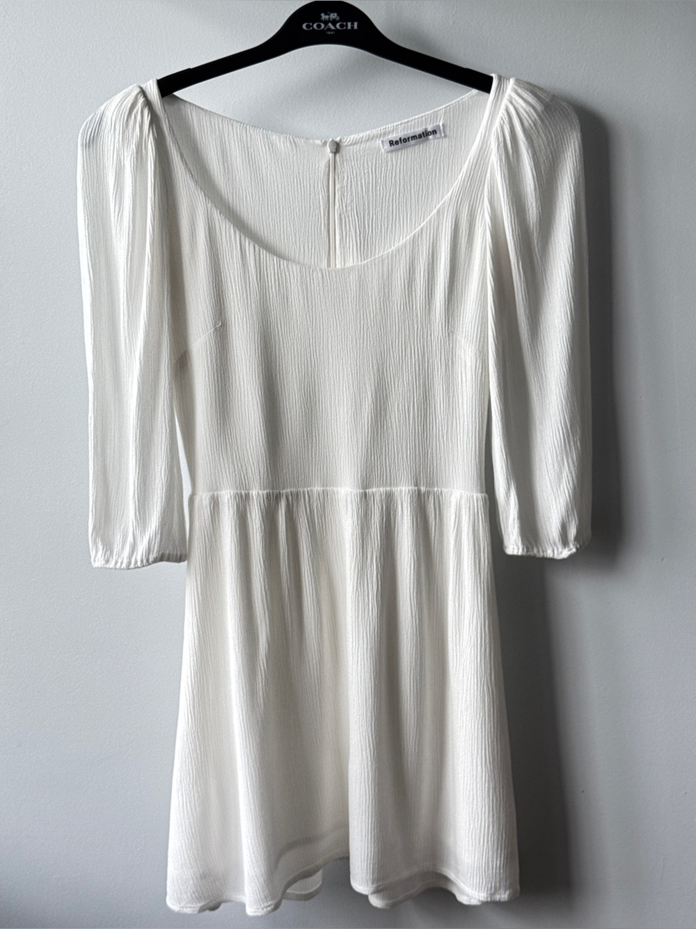 Reformation White Lightweight Rose Dress  Size 0